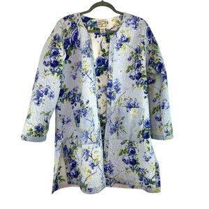 April Cornell Quilted Floral House Jacket